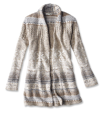 Fair Isle Sweater Coat